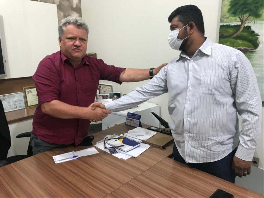 Presidente da Câmara de Jaciara recebe presidente da UCMMAT