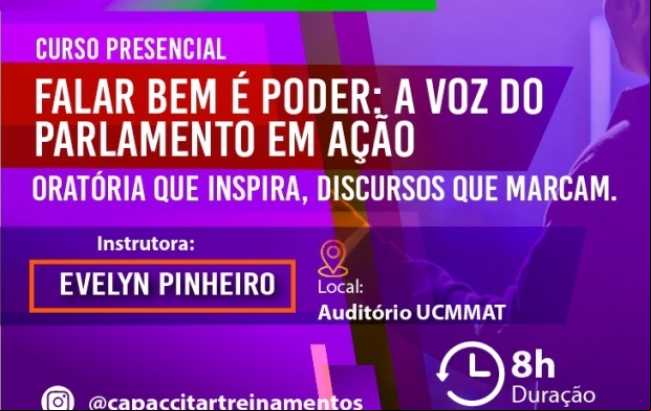 UCMMAT REALIZA CURSO DE ORATÓRIA EM PARCERIA COM CAPACCITAR TREINAMENTOS